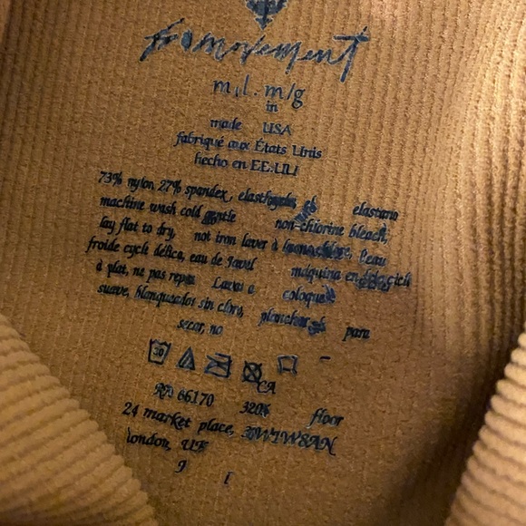 BOGO‼️Free People Good Karma TYE/DYE SET IN CAMEL TAN NWOT! NO LOGO. - Picture 5 of 9